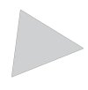 Magnet triangle 2x2 cm (49 pcs per sheet) - Grey #1