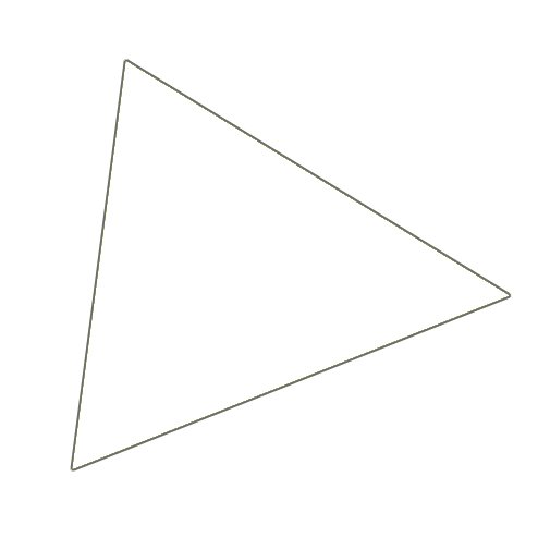 Magnet triangle 2x2 cm (49 pcs per sheet) - White #1