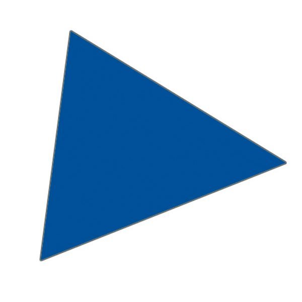 Magnet triangle 1x1 cm (180 pieces per sheet) - Blue #1