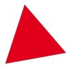 Magnet triangle 1x1 cm (180 pcs per sheet) - Red #1