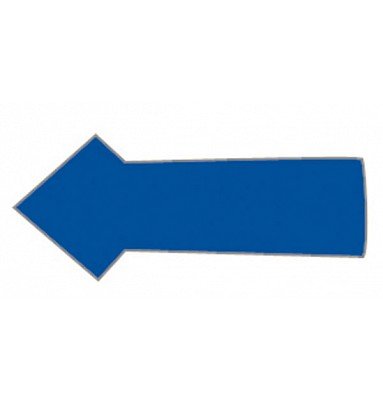 Magnet arrow 1x2 cm (30 pcs per sheet) - Blue #1