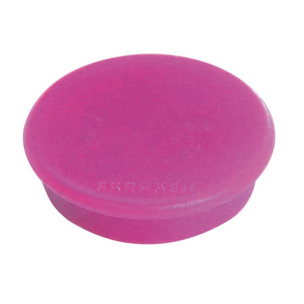 Magnets in 6 colors, pack of 10 pcs. Ø32 mm - Pink #1