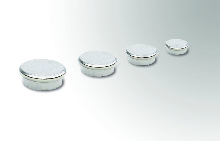 Strong metal magnets in a pack of 10 pcs. - Ø 20 mm #1
