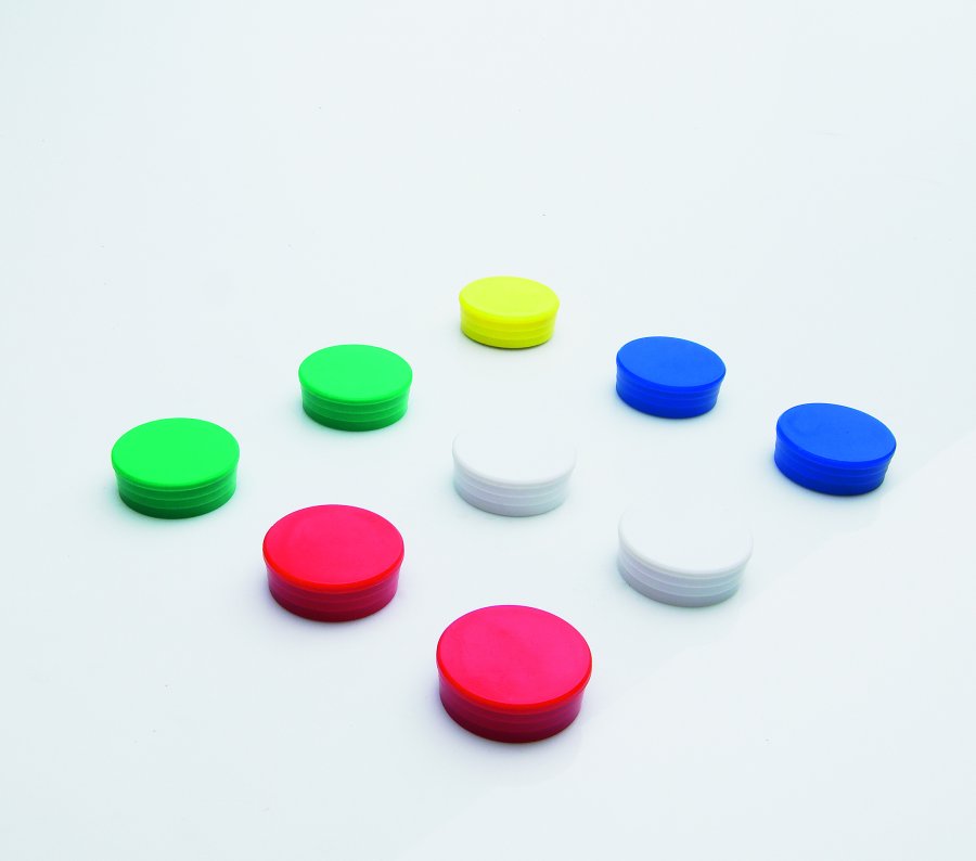 Colored magnets in a pack of 10 pcs. - 10 mm - Green #1