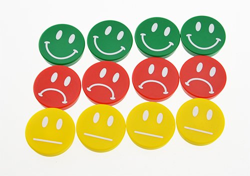 Smiley magnet - Green/happy smiley #1