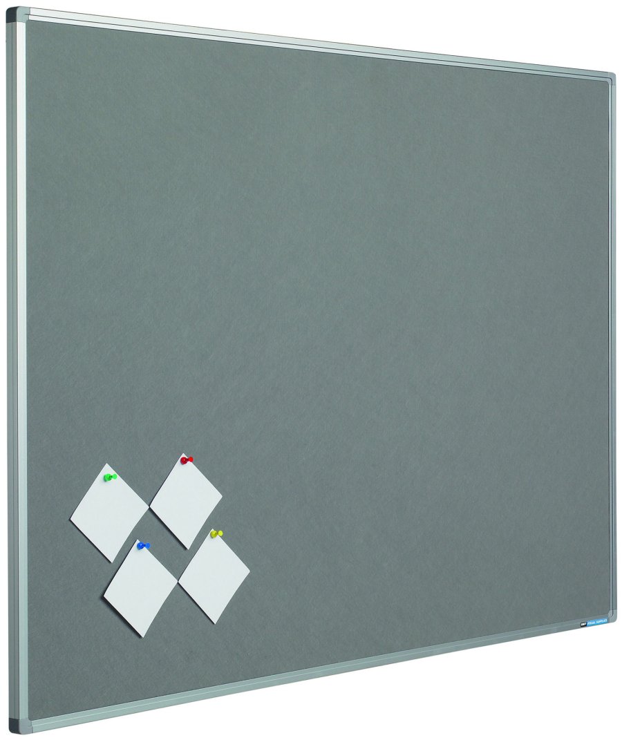 Bulletin Board Gray Felt - 60x90 cm