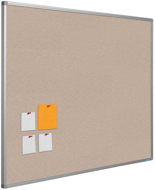 Bulletin boards with Camira fabric. Pastel. Color: Light Natural YS108; HxW (cm): 60x90 cm