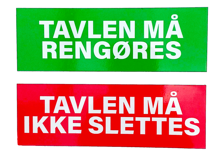 Magnetic sign with cleaning rules for whiteboard, reversible magnet tile HxWxD 50x150x1 mm including print on both sides #1