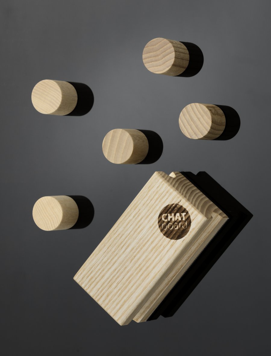 CHAT BOARD Woody magnetic natural #2