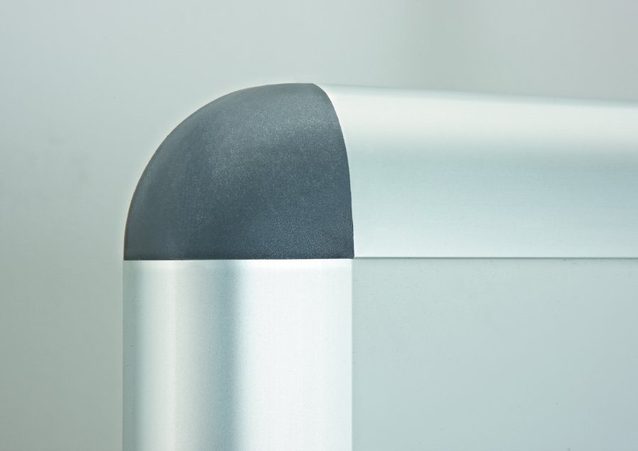 Indoor/outdoor showcase Rondo, hinged door, 4xA4, 60x45 cm