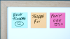 Magnetic post-it, light yellow #2