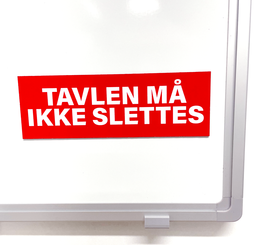 Magnetic sign with cleaning rules for whiteboard, reversible magnet tile HxWxD 50x150x1 mm including print on both sides #3