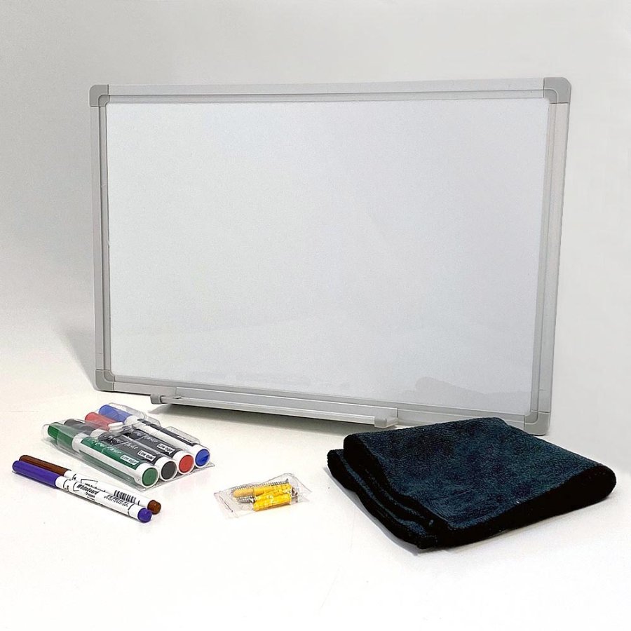 Whiteboard lacquered, 45 x 30 cm, incl. microfiber cloth and 6 markers #2