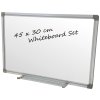 Whiteboard lacquered, 45 x 30 cm, incl. microfiber cloth and 6 markers #1