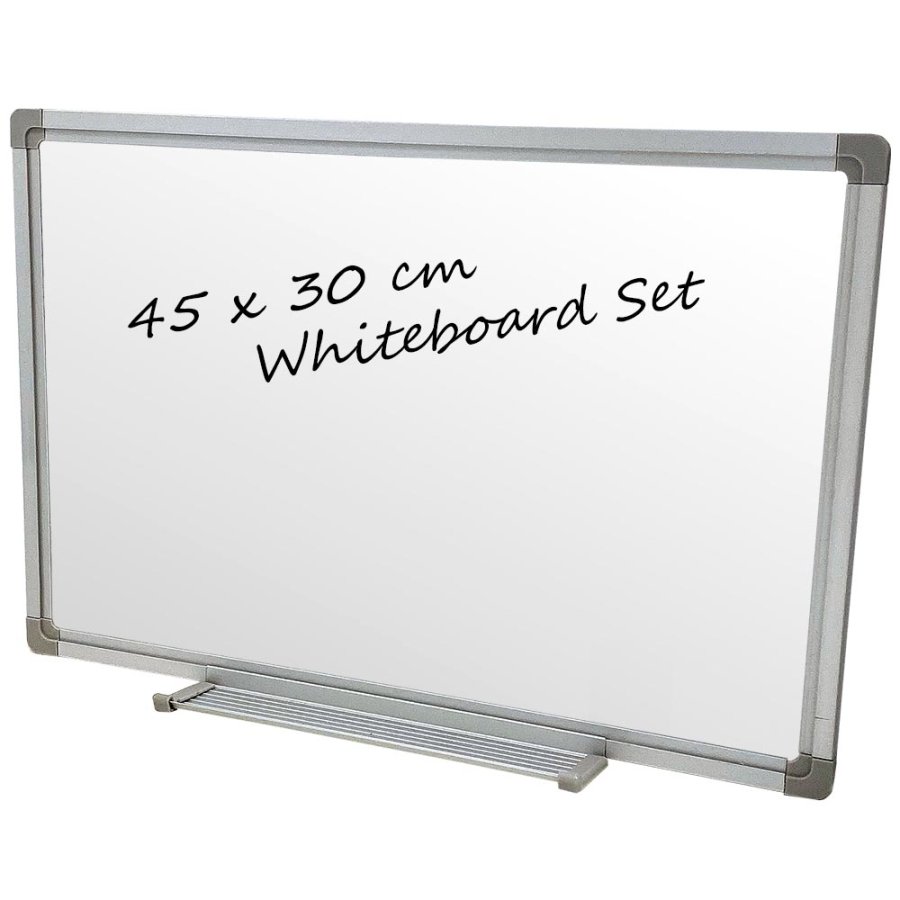 Whiteboard lacquered, 45 x 30 cm, incl. microfiber cloth and 6 markers #1
