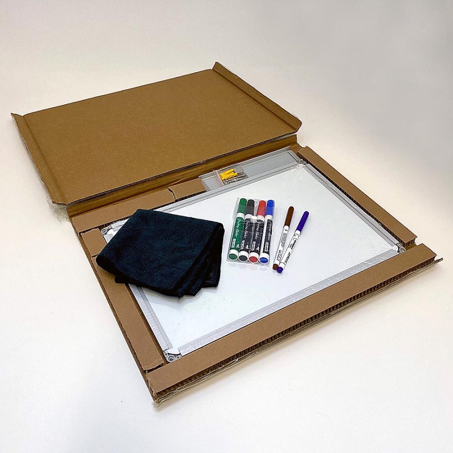 Whiteboard lacquered, 45 x 30 cm, incl. microfiber cloth and 6 markers #3