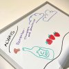 Whiteboard lacquered, 45 x 30 cm, incl. microfiber cloth and 6 markers #10