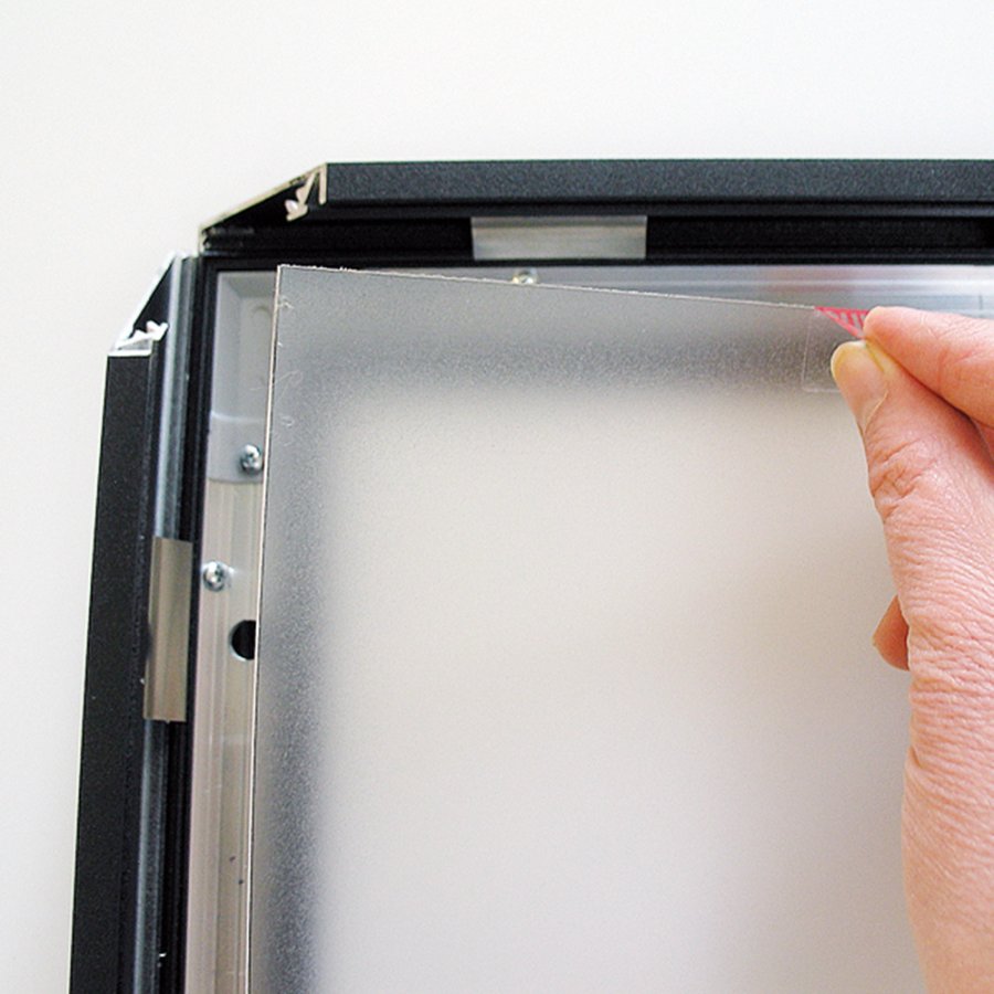 CROWN  LED OUT BOX, A4 single sided - black #14