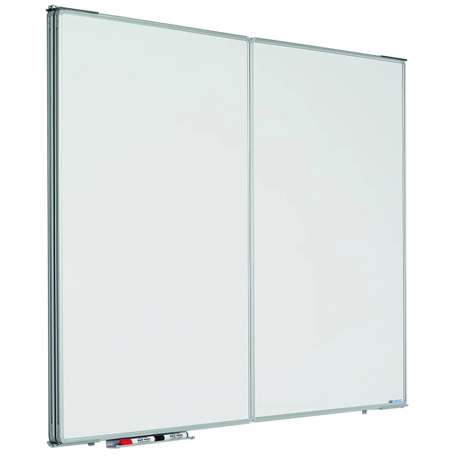 Whiteboard with 2 doors (5 sides), lockable - 120x150 cm (120x300 cm) - without locking mechanism #4