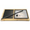 BASIC Infostand A4 - 92mm high - A3 Click frame profile 25mm, black #7
