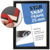 Klapramme, Fast Fix, (med tape), alu/sort, 25 mm profil, A5 #1