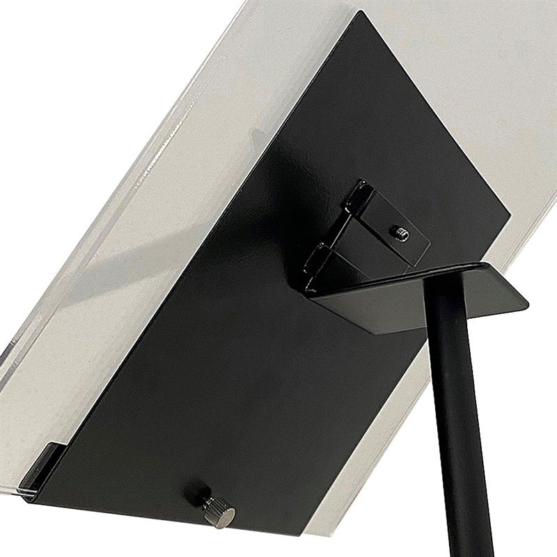 Design Stand, Clip holder inclined, Steel 15cm, black #1