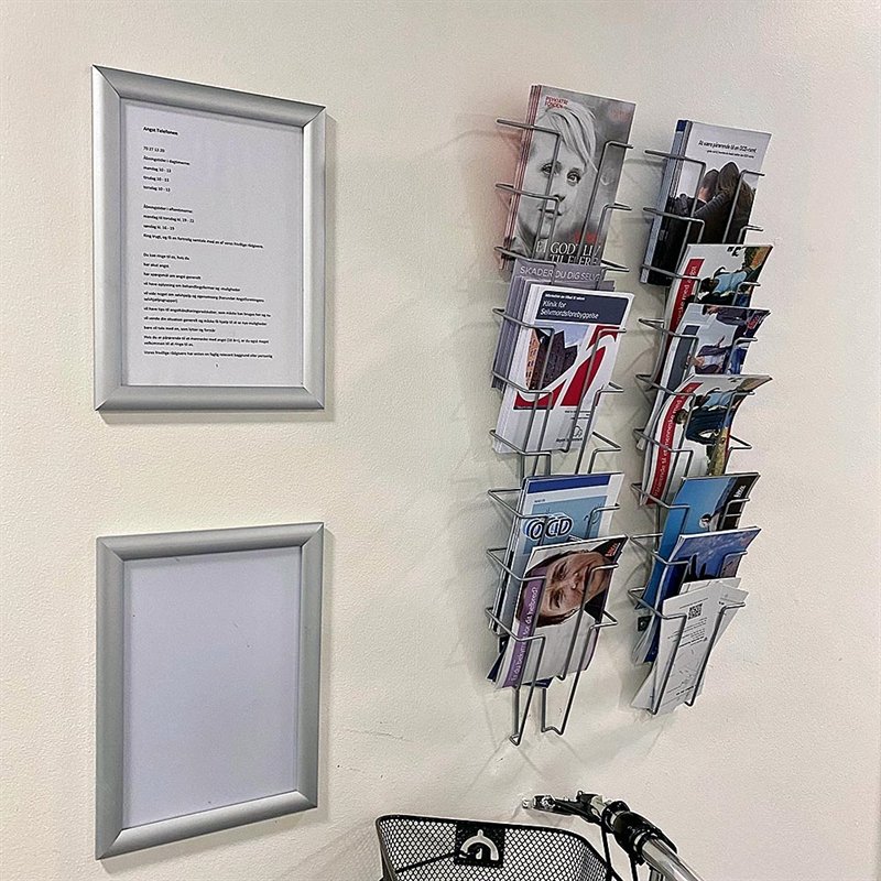 Wireholder Wall 9 x A5, silver #6