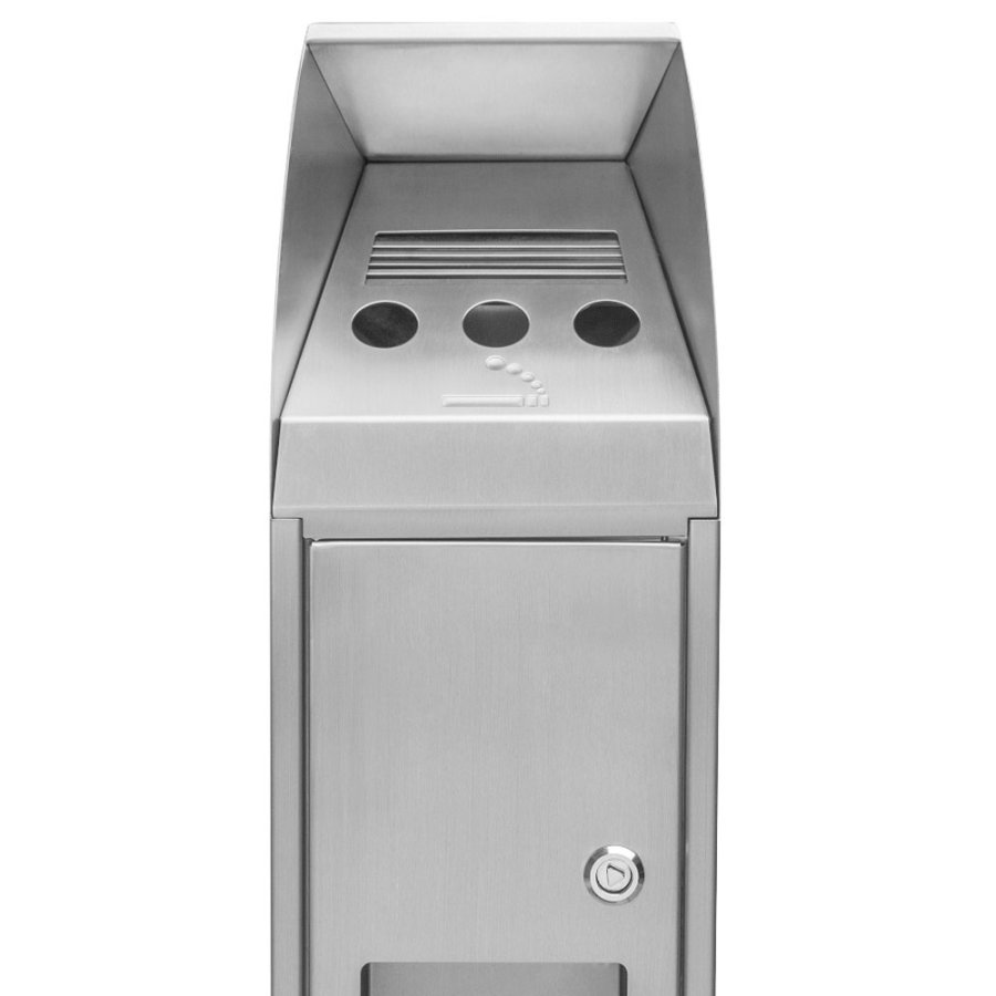 Cigarette waste tower brushed #3