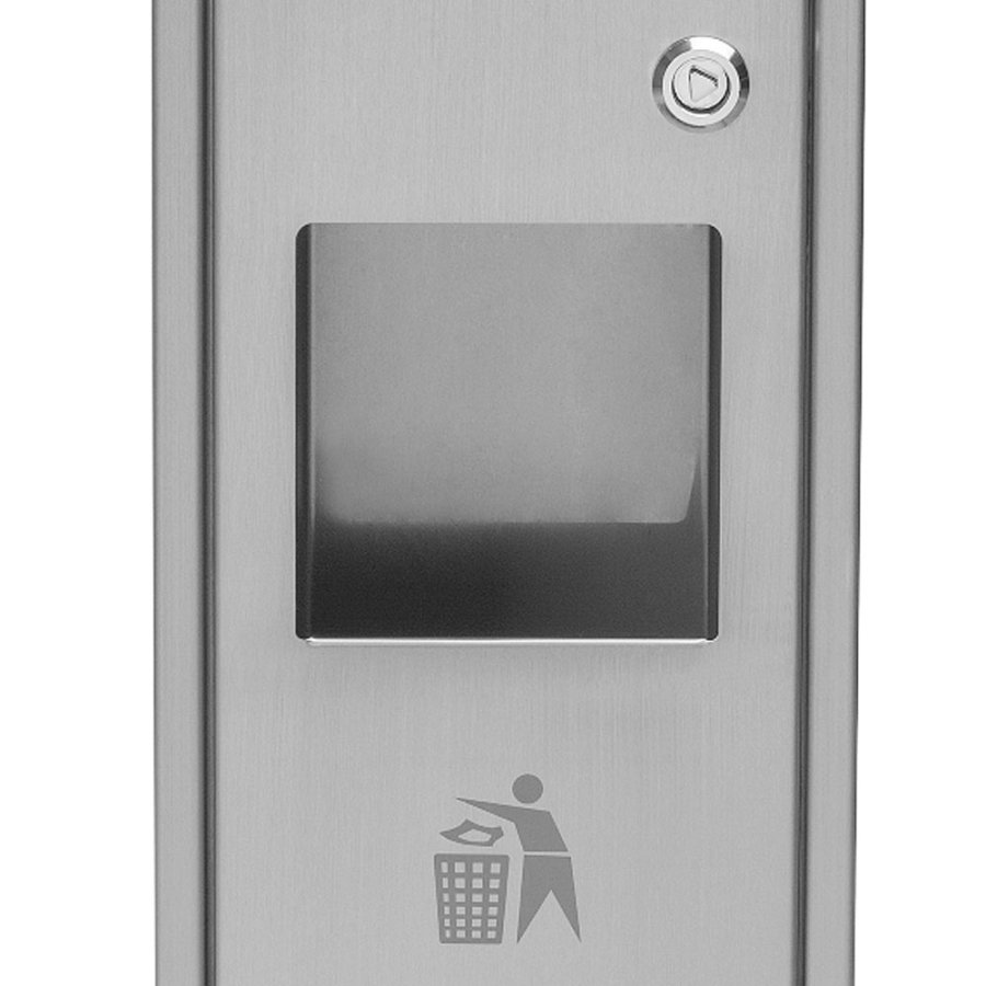 Cigarette waste tower brushed #4