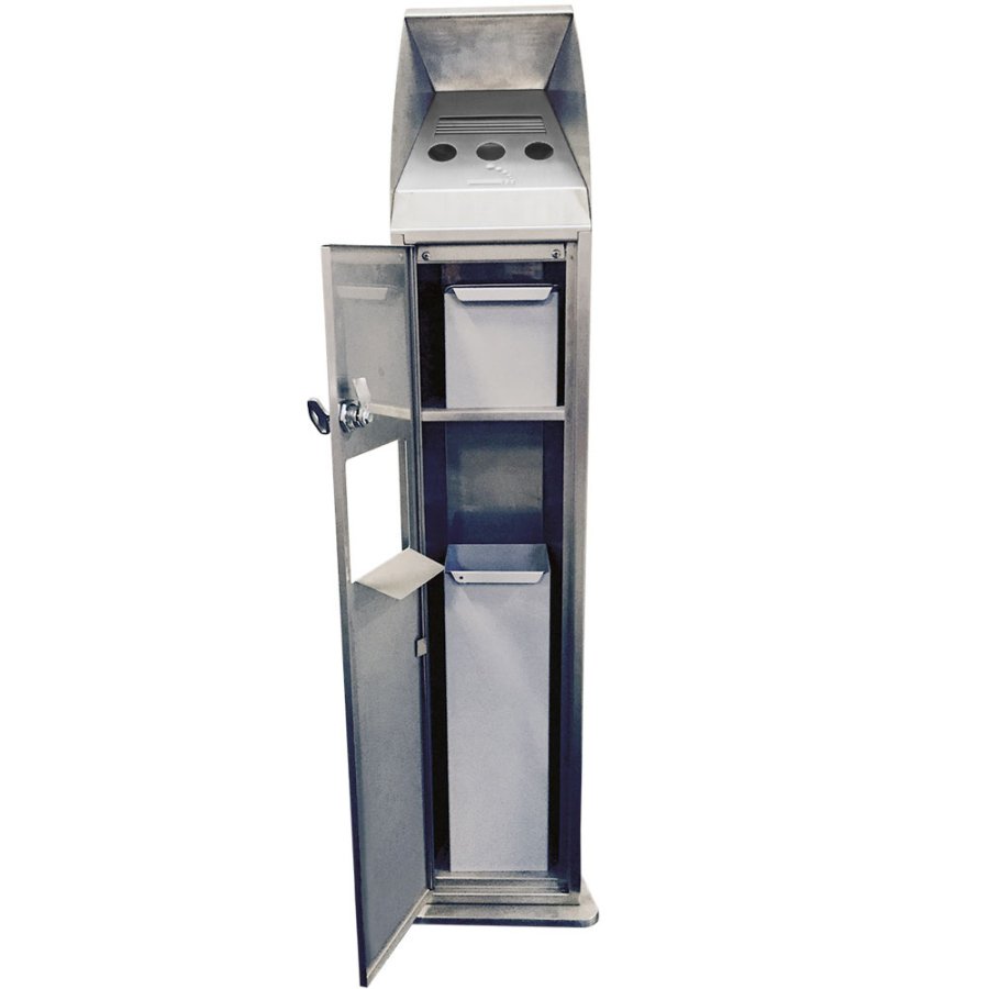 Cigarette waste tower brushed #2