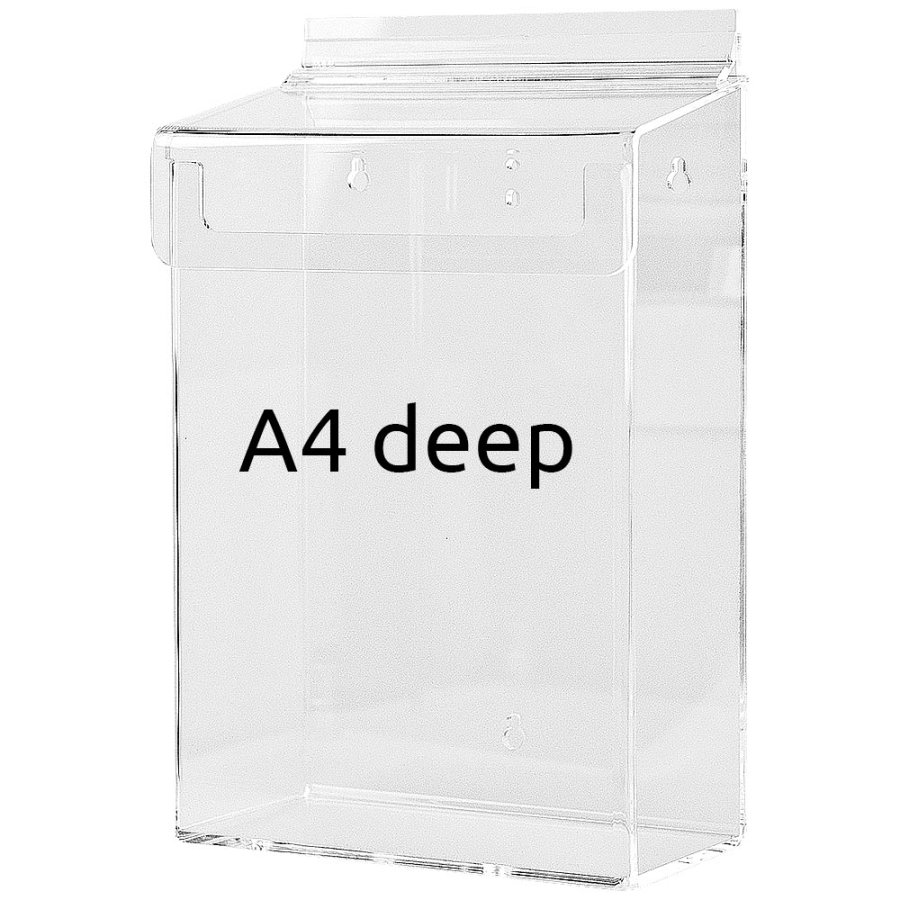 Acrylic Outdoor Brochure Box A4 - Deep #8