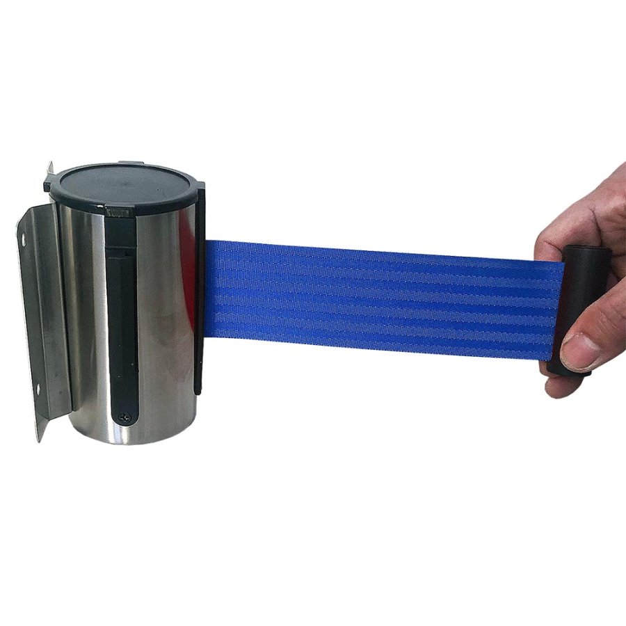 Crowd control belt dispenser wall, blue #8