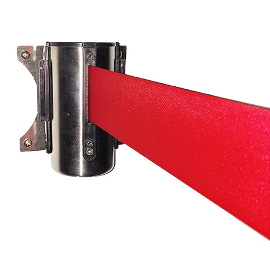 Crowd Barrier, Wall Dispenser, Stainlees Steel with 3meter Red belt #3