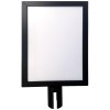 Slide-in frame for Crowd Barrier Belt system, sort, A3 #2