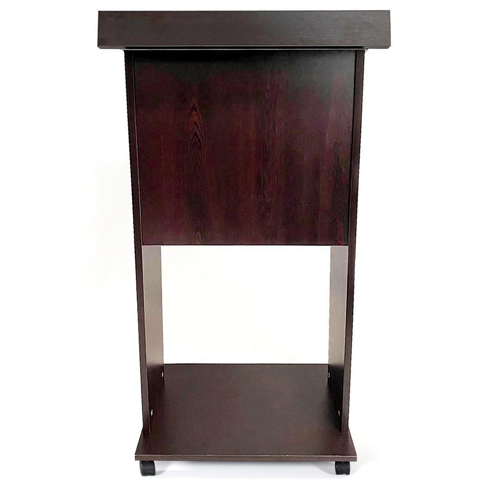 Lectern with wheels, Wood Podium, Black wood, Without frame | Danish ...