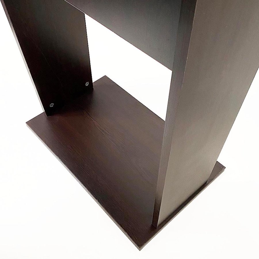 Elegant Black Wood Podium with A3 Silver Frame - Wood Podium from Fast-Fix #4