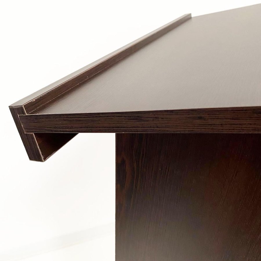 Elegant Black Wood Podium with A3 Silver Frame - Wood Podium from Fast-Fix #6