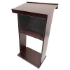 Wood Podium, black, with bag #20