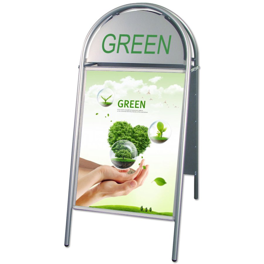 Expo Gotik Pavement Board, silver, 50 x 70 cm #1