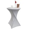 Event Table with White Tablecloth #1