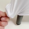 Elastic White Tablecloth for Events - Ø80cm #4