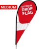 Outdoor Drop Flag, pole, medium #1