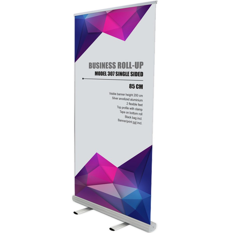 Business Roll-up, single sided, 100 cm, alu #9
