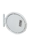 OUTDOOR SIGN circle Ø70cm, double-sided - white #1