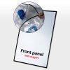 PET faceplate w/magnet 70 x 100 - Black edge #1