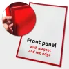 PET faceplate with magnet A1 with red printed edge (RAL3020) #1