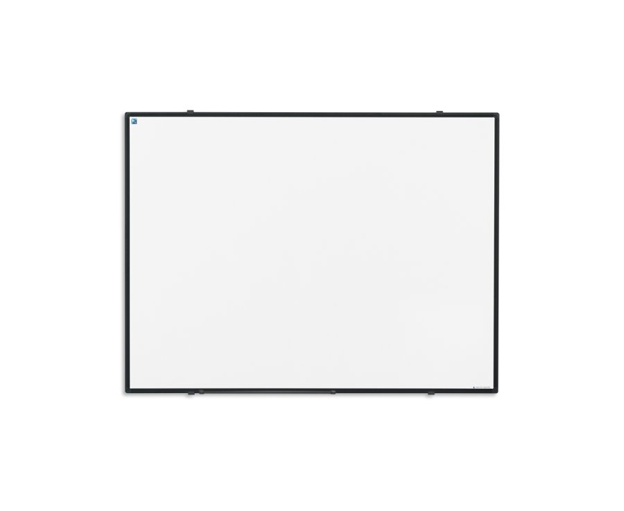 Sleek Black Whiteboard in Ceramic Material with Aluminum Frame - 45x60 cm