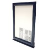 ALU SNAP-FRAME 25mm, A4, with T-profile base. Single-sided RAL 5011. Vertical #1