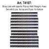 6 Top and 6 bottom Strap. Complete set for POP-UP WALL Straight 3x4 with clips #1
