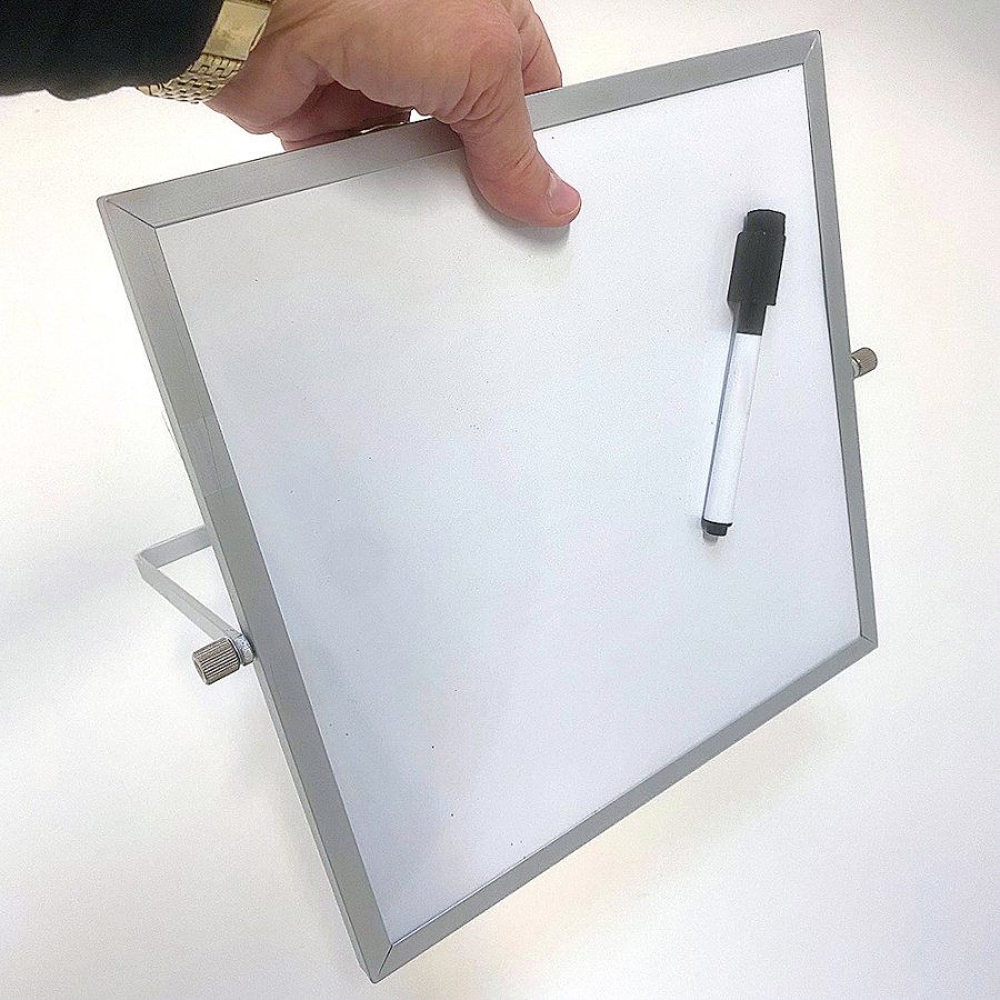 Effective Mini Whiteboard for the Desk - 25x25 cm